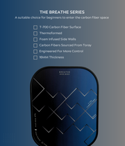 Breathe T-700 Carbon Fiber Pickleball Paddle 16MM