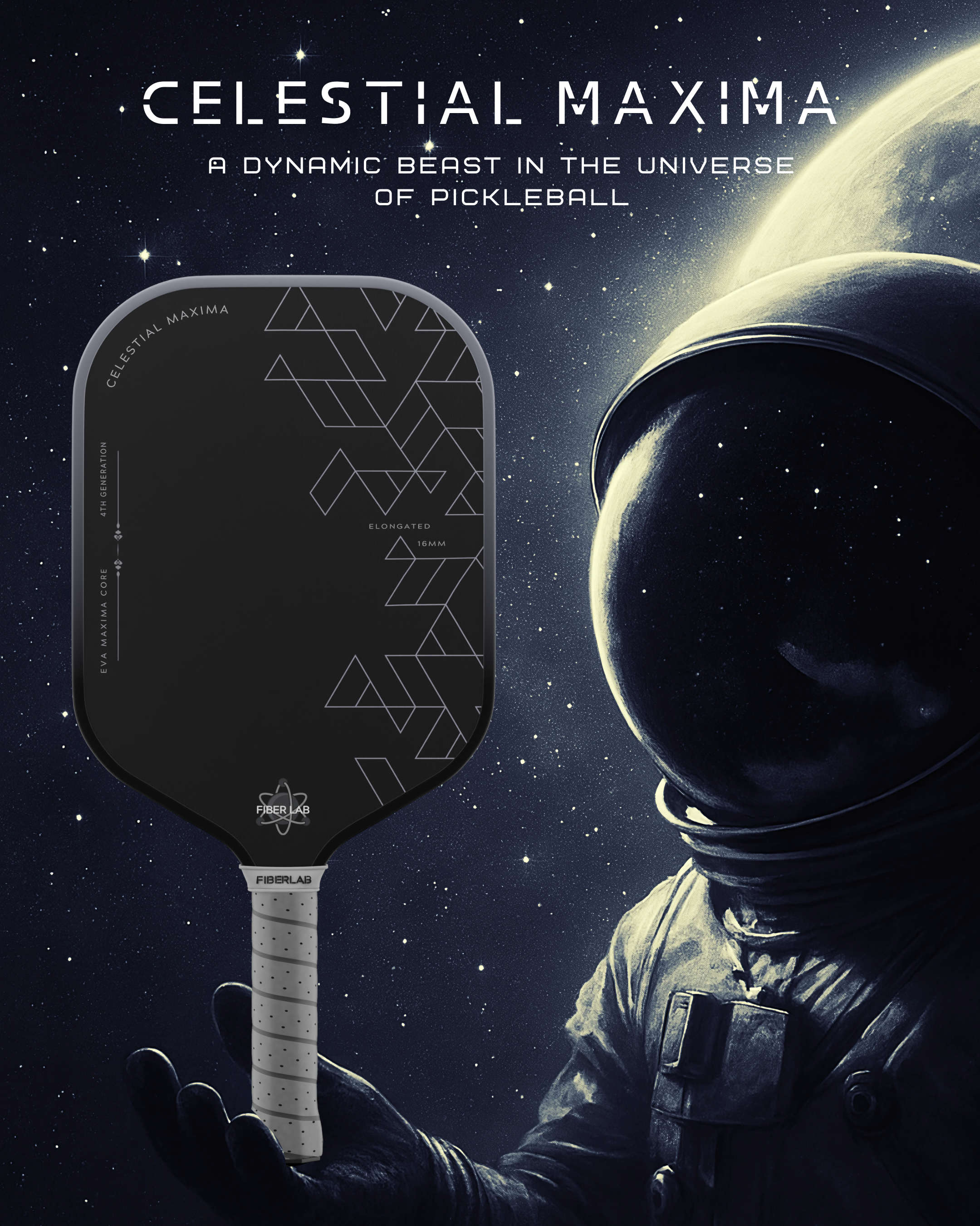 Celestial Maxima GEN 4 Pro Player Pickleball Paddle 16MM