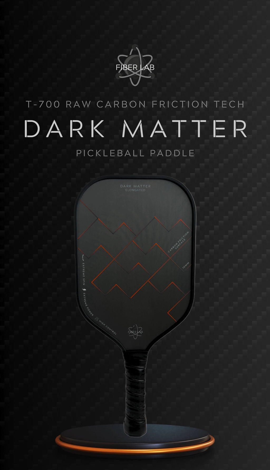 Fiber Lab Dark Matter Pickleball Paddle